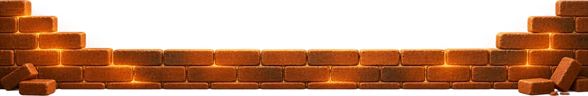 Világító arany téglafal